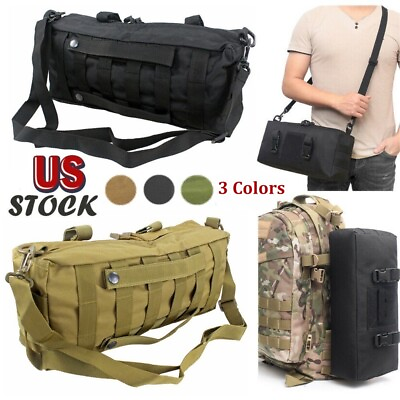 #ad Tactical Multi Purpose Large Capacity Waist Pack Molle Pouch Hiking Storage Bag