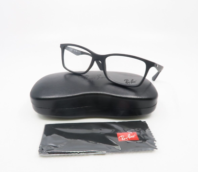#ad Ray Ban RB 7047 5196 54mm Matte Black Rectangle New Eyeglasses.