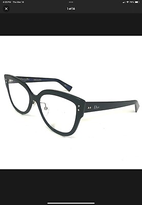 #ad Dior Eyeglasses Frames DiorExquiseO 2XB Blue Cat Eye 52 17 140. SHIPS FREE