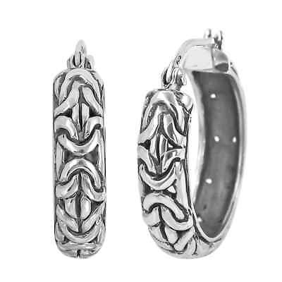 #ad BALI LEGACY 925 Sterling Silver Hoops Hoop Earrings for Women Birthday Gifts