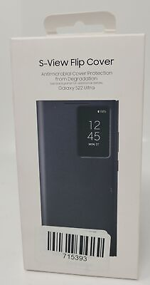 #ad Samsung S View Flip Case for Samsung Galaxy S22 Ultra Cover Black EF ZS908