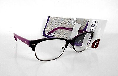 #ad *DISCOUNTED Foster Grant Cleo Purple Women#x27;s Reading Glasses Pick Strength NEW