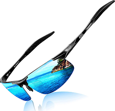 #ad Men#x27;S Fashion Driving Polarized Sunglasses for Men Al Mg Metal Ultralight Fram