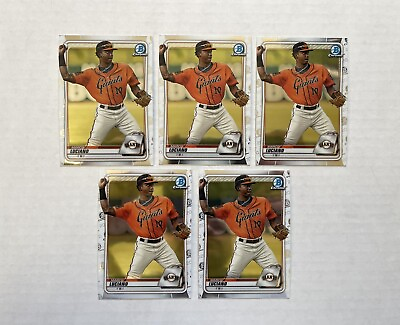 #ad 2020 Bowman Chrome Marco Luciano Lot 5 BCP 103 Giants $3.25