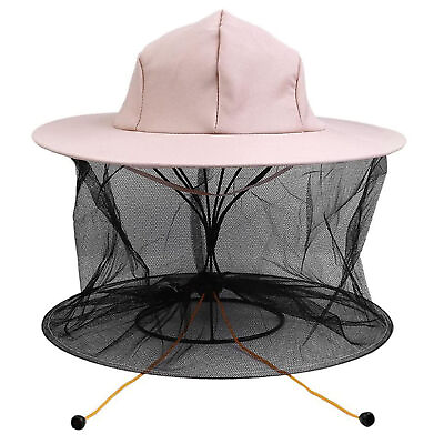 #ad Beekeeping Beekeeper Cowboy Hat Mosquito Bee Insect Net Veil Face Head Protector