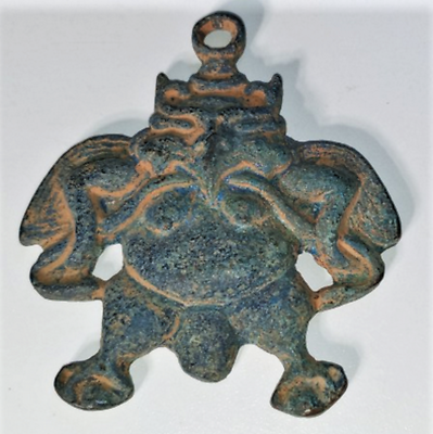 #ad Ancient Scythian Ordos Xiongnu Mongol Culture Bronze Amulet Horned Owl Deity