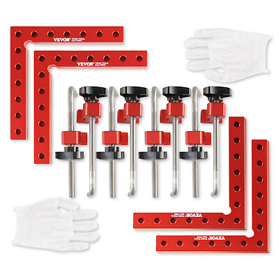 #ad VEVOR 90 Degree Positioning Squares 5.5quot;x5.5quot; Right Angle Clamping Square 4 Pack