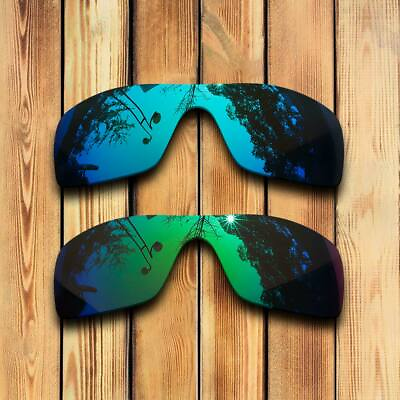 #ad Polarized Glacier Blue amp; Green Replacement Lenses for Oakley Batwolf OO9101