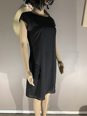 #ad The Limited Polka Dot Dress Length 37” Size 4 Polyblend
