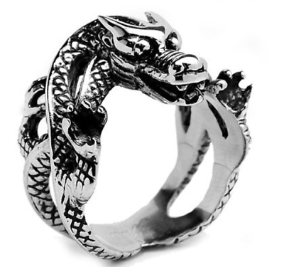 #ad Unisex The Dragon Ring Stainless Steel 73