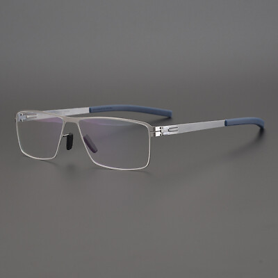 #ad 60mm Titan Glasses Frames Screwless Design Rectangle Eyeglasses 5085 Demo Lens O $29.08