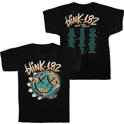 #ad Blink 182 Concert Merch Rock Hard World Tour 2023 2024 T Shirt S 5XL $26.99