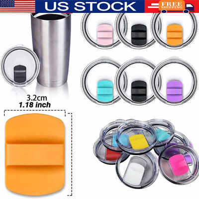#ad 20 30Oz Magnetic Slider Spill Proof Replacement Lid for YETI Rambler Tumbler Cup