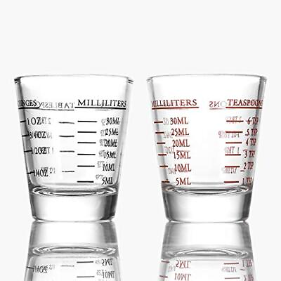 #ad #ad Shot Glasses Measuring Cup Liquid Heavy Glass Wine 1Oz 6 Tsp 2 Tbs 30Ml