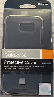 #ad New Original Samsung Protective Cover Case for Samsung Galaxy S6 Clear Gold