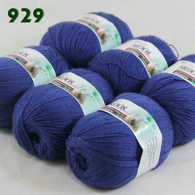 #ad AIPYARN 6 Skeins X 50g LACE Crochet Yarn Acrylic Wool Cashmere Hand Knitting 29