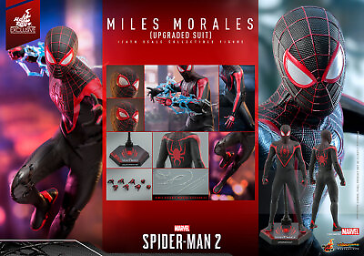 #ad Miles Morales Upgraded Suit Spider Man 2 Hot Toys 1 6 Scale Exclusive Figure