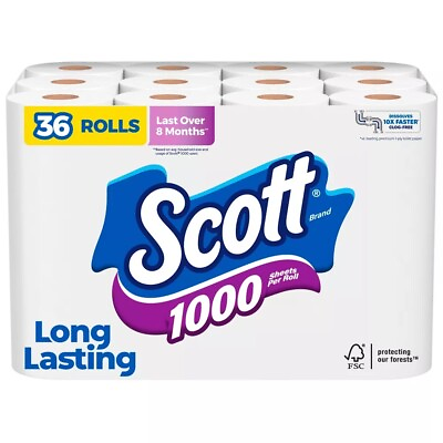 #ad Scott 1000 Septic Safe 1 Ply Toilet Paper