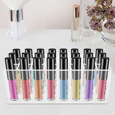 #ad 24 Slots Modern Acrylic Lipstick Makeup Organizer Cosmetic Display Holder Case