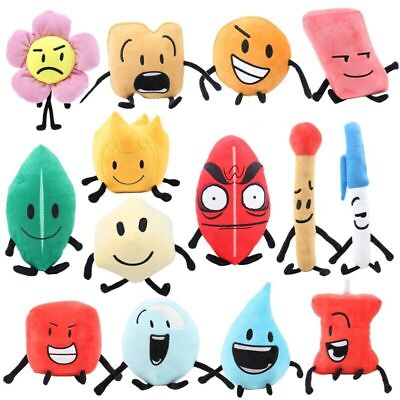 #ad BFDI Battle for Dream Island Plush Figure Toy Stuffed Toys for Kids Gifts