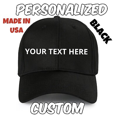 #ad CUSTOM PERSONALIZED Multi Color EMBROIDERED Hats Design Your Own HAT PERSONALIZE