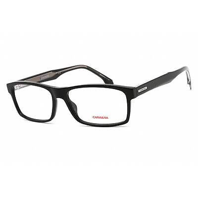 #ad Carrera Men#x27;s Eyeglasses Black Rectangular Frame Clear Lens CARRERA 293 0807 00