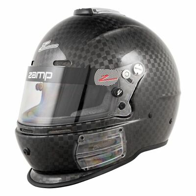 #ad Zamp H763CB3M Helmet RZ 64C Full Face Gloss Carbon Fiber Fire Retardant Medium