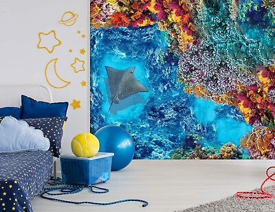 #ad 3D Colorful Coral O2364 Wallpaper Wall Murals Removable Wallpaper Sticker Eve