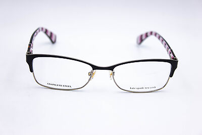 #ad Kate Spade Laurianne 09Q Brown Rectangle Eyeglasses Frames 52 16 140