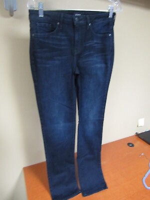 #ad Women#x27;s Size 2 NYDJ Sheri Slim Leg Full Cut 5 Pocket Dark Blue Jeans S CLDF4