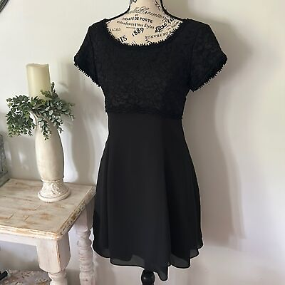 #ad Vintage Betsy amp; Adam Lace Overlay Little Black Dress $48.00