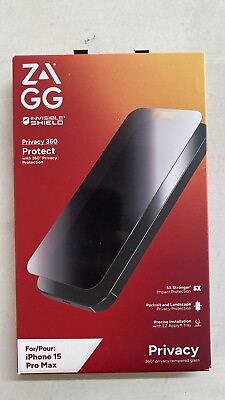 #ad ZAGG InvisibleShield Privacy 360 Authentic Screen Protector iPhone 15 Pro Max