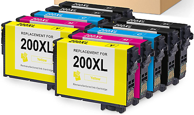#ad Ink Cartridge Replacement for Epson 200XL 200 XL for XP 410 XP400 XP200 10 PCS