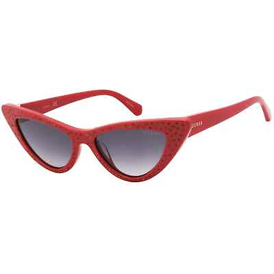 #ad New Guess GU7810 68B Cat Eye Red Sunglasses Authentic