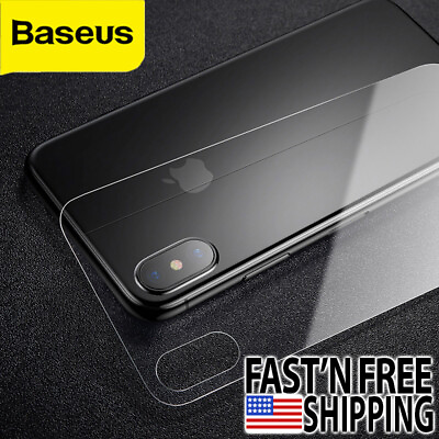 #ad Baseus Front and Back Tempered Glass Screen Protector Set For iPhone XS