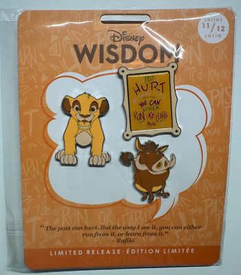 #ad Disney Wisdom Pin Set #11 12 – Simba amp; Pumbaa The Lion King – LIMITED RELEASE