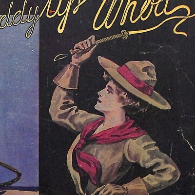 #ad Scarce Vintage Pre WWI Era 1909 Sheet Music quot;My Pony Boyquot; Woman with Whip