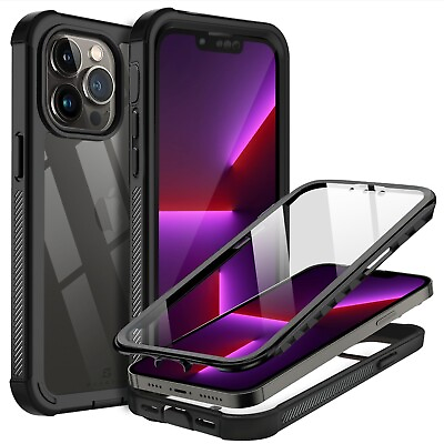 #ad For iPhone 11 12 13 Pro Max Case Cover Shockproof Waterproof w Screen Protector $14.98
