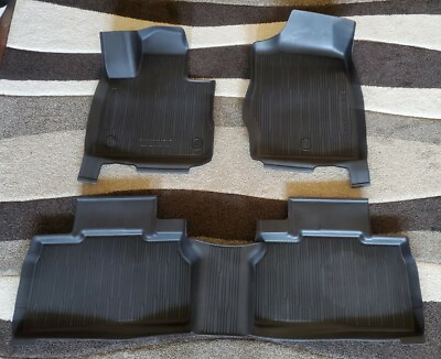 #ad 2020 2022 Ford Explorer OEM Genuine Tray Style Molded Floor Mat Set 4 pc