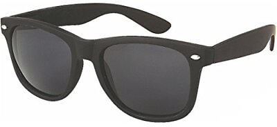 #ad Retro Style Sunglasses Classic 80#x27;s Vintage Style Design Black Matte