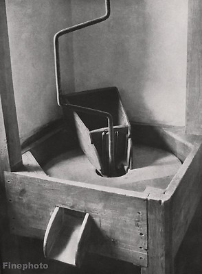 #ad 1928 Vintage HAND GRAIN MILL Food Kitchen Photo Fine Art ALBERT RENGER PATZSCH