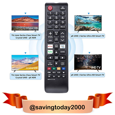#ad New Samsung TV Remote Control fit for UN65TU7000FXZA UN55TU7000FXZA 7 Series TV