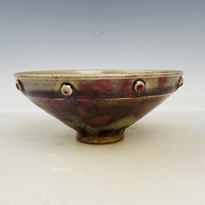 #ad 7quot; China antique the tang dynasty Jun porcelain Breast nail bowl