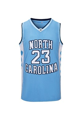 #ad Throwback North Carolina #23 Jordan Basketball Jersey Adult Youth Kids Size