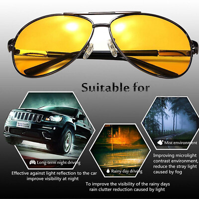#ad Night Vision Safety Driving Glasses Polarized Sunglasses UV400 Outdoor Eyewear