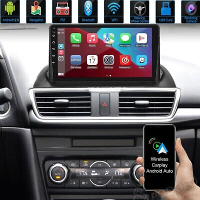 #ad 9quot; For 2014 2019 Mazda 3 Car Radio Android 12 Apple Carplay Stereo GPS WIFI 32G