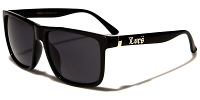#ad LOCS Flat Top Gangster BLACK Sunglasses Mens Designer Oversized Cholo Shades NEW $9.98