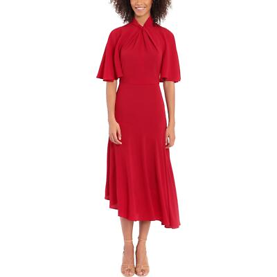 #ad Maggy London Womens Crepe Midi Formal Cocktail and Party Dress BHFO 2463