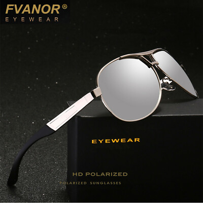 #ad Mirror Metal Driving Sunglasses Mens Polarized Sun Glasses UV400 Sports Eyewear $14.97