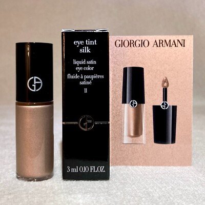#ad Giorgio Armani Eye Tint Silk Liquid Satin Color in 11 Rose Ashes MINI .1oz 3ml